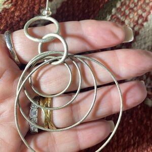 Large hoop earrings. Sexy